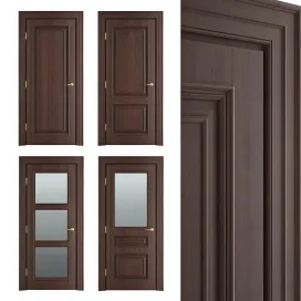 Massivstyle interier chocolate door